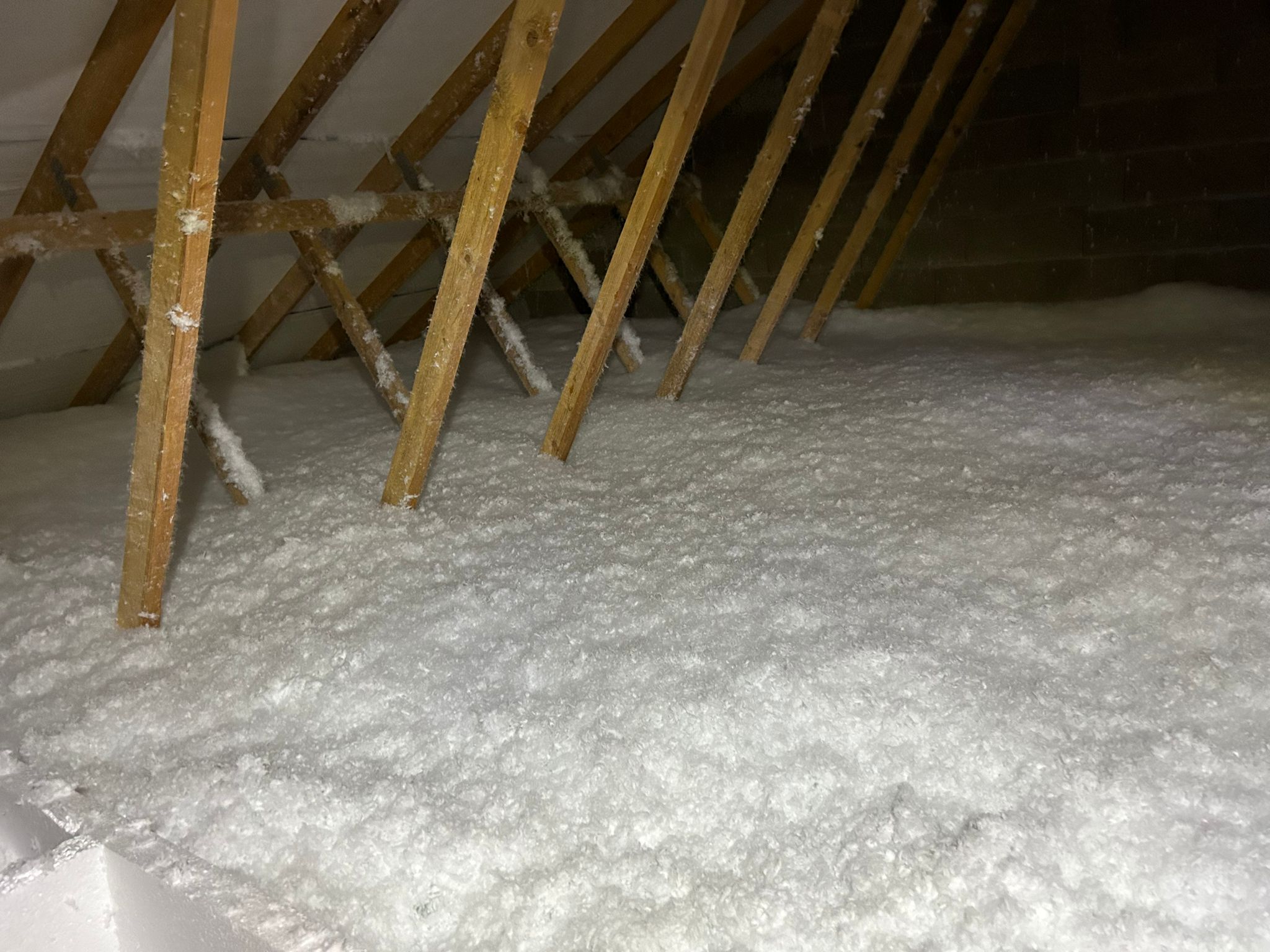 Chantier d'isolation des combles